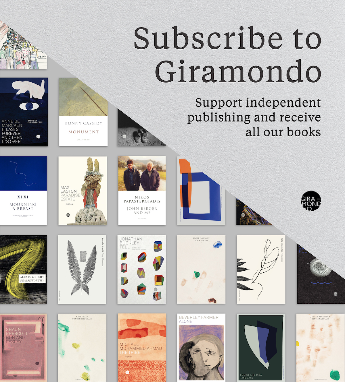 Become a Giramondo subscriber and receive all our books